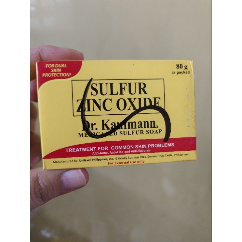 SULFUR ZINC OXIDE DR.KAUFMANN Medicated Sulfur Soap 80g | Shopee ...