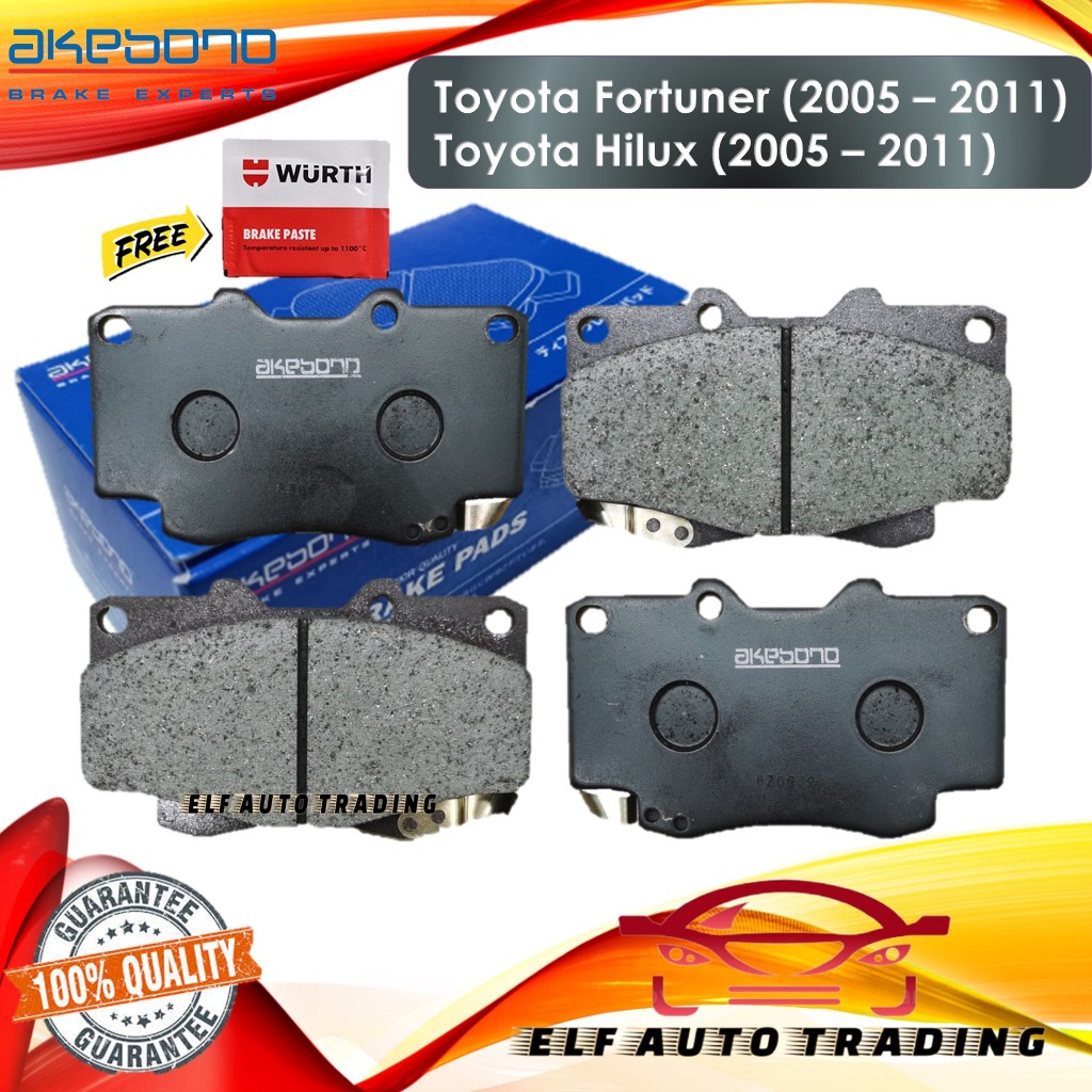 thumbnail image 2 of Akebono ProACT Front Disc Brake Pads ACT1303 For Toyota Land Cruiser Tundra Lexus LX570 2 of 4