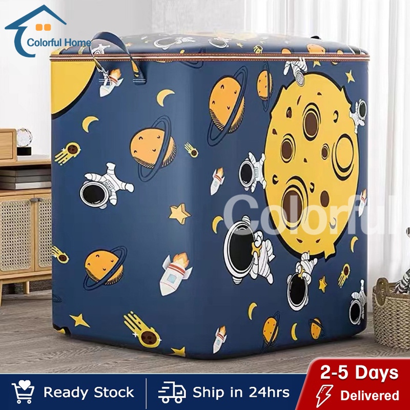 100-140L Clothes Organizer Box Foldable Storage Bag Lalagyan ng Damit ...