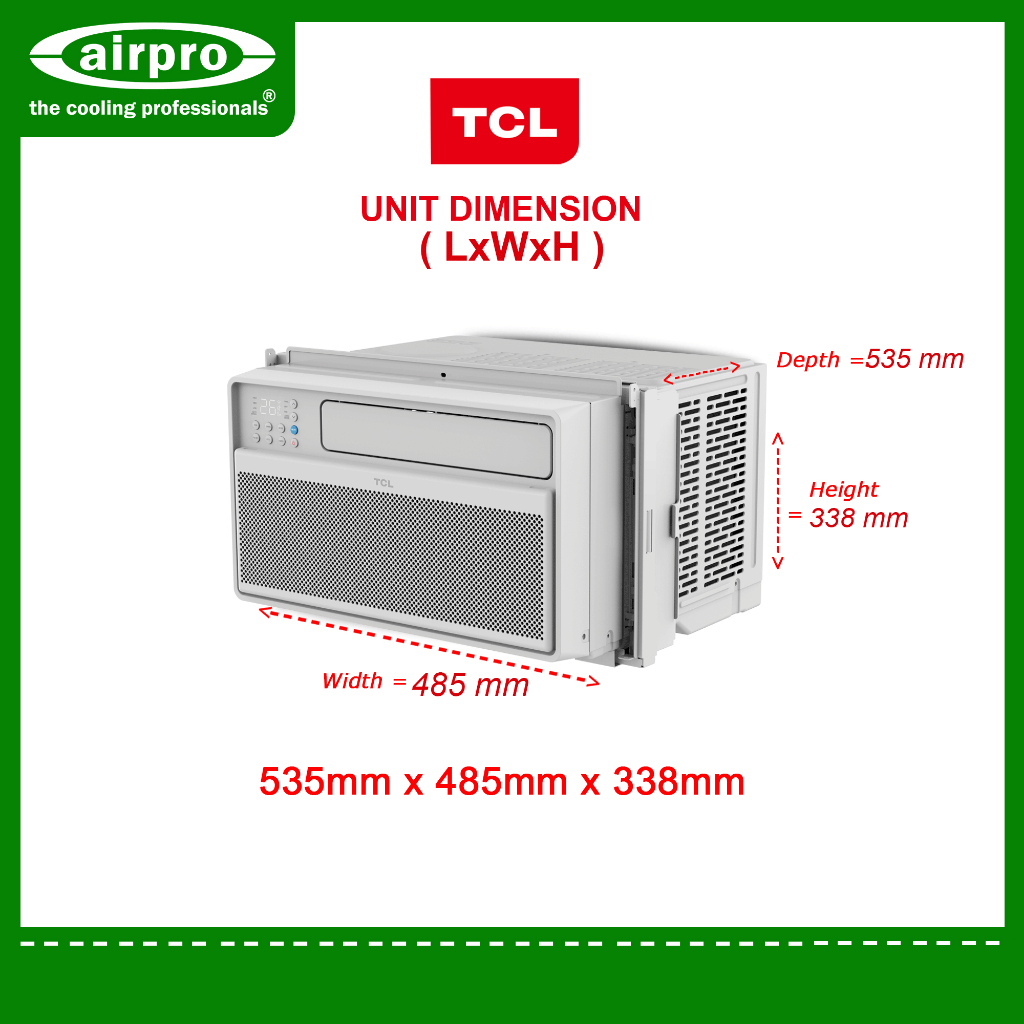 TCL Window Type Inverter TAC-09CWI/UJE 1.0 HP | Shopee Philippines
