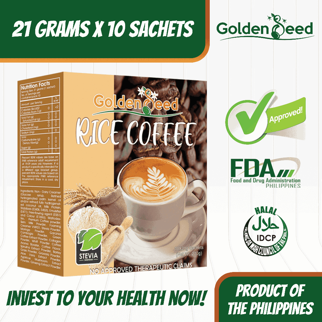 Golden Seed Rice Coffee (Instant Drink Mix) | Shopee Philippines