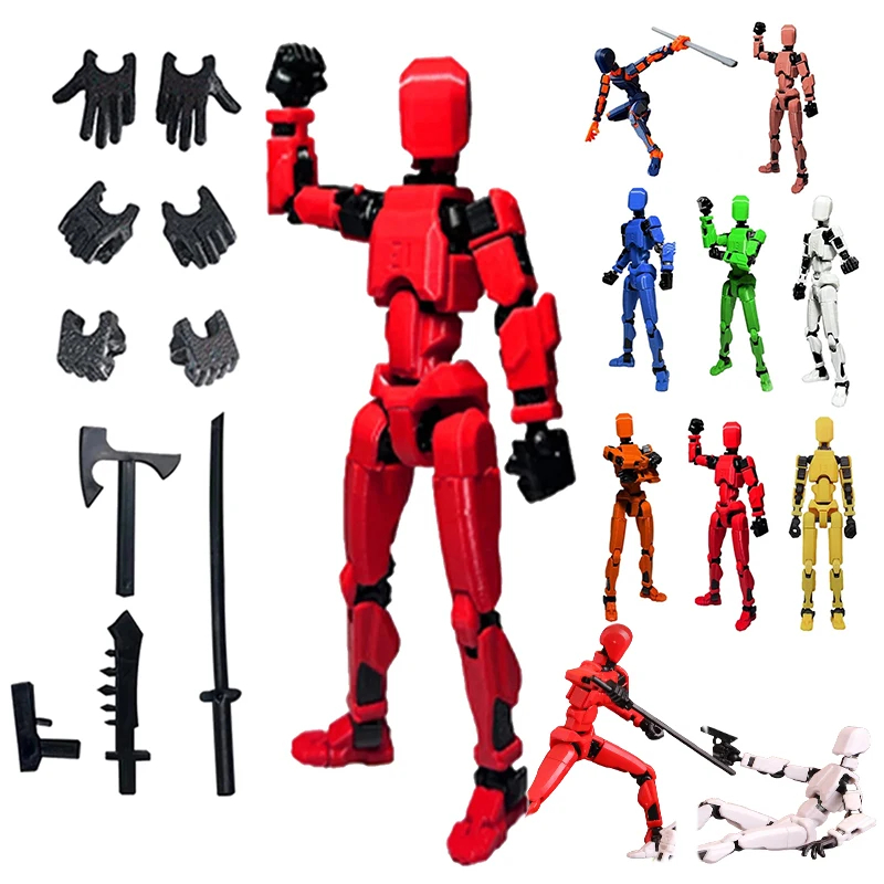 1PCS 13 Joints Figure Articulate Movable Dummy Doll Diy Assembly Toy 3D ...