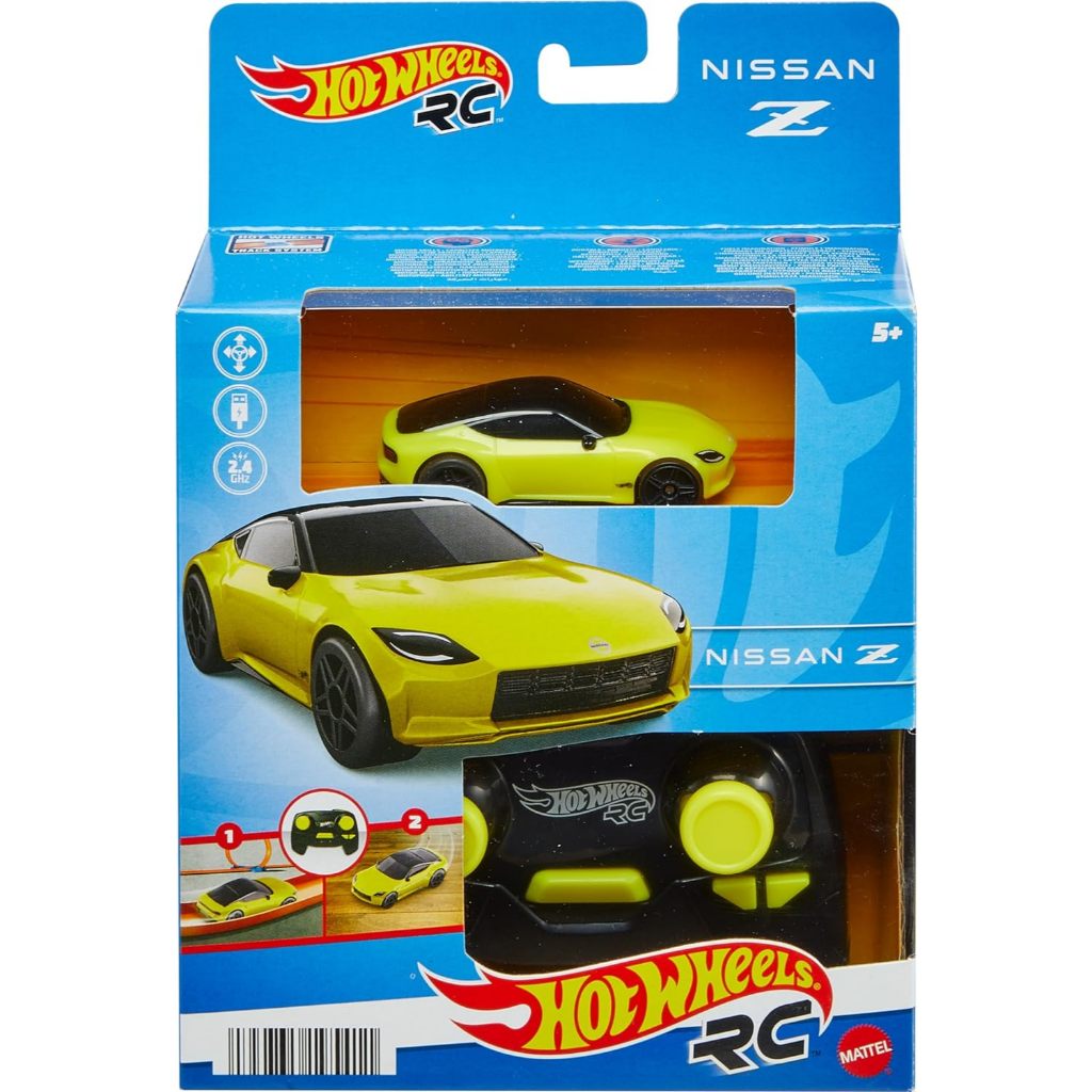 Hot Wheels RC Toy Car, Remote-Control Nissan Z in 1:64 Scale with ...