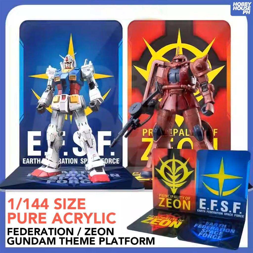 [PRE-ORDER DEPOSIT] EFSF l ZEON FEDERATION HG/RG Gundam Acrylic Action ...