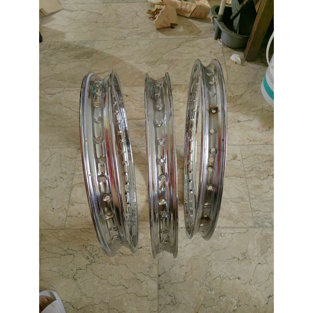 CHROME TYPE STOCK RIM 1.2/1.4/1.6*17 | Shopee Philippines