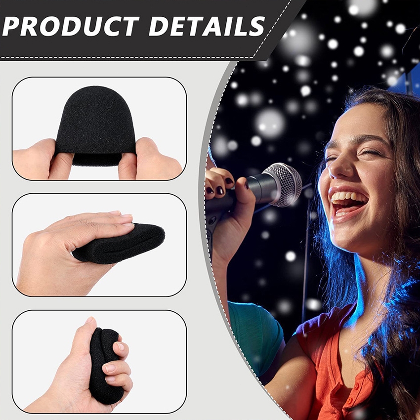 3Pcs/Set Handheld Microphone Protector Anti Roll Silicone Ring Mic ...