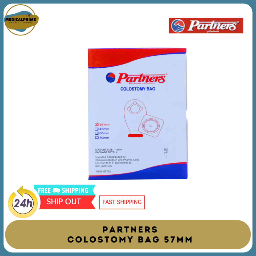 Partners Colostomy Bag 57mm with clip, base and bag(1 BOX) | Shopee ...