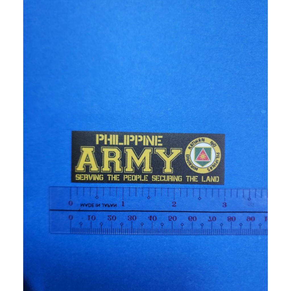 Waterproof Car Sticker A R M Y Tab Design | Shopee Philippines