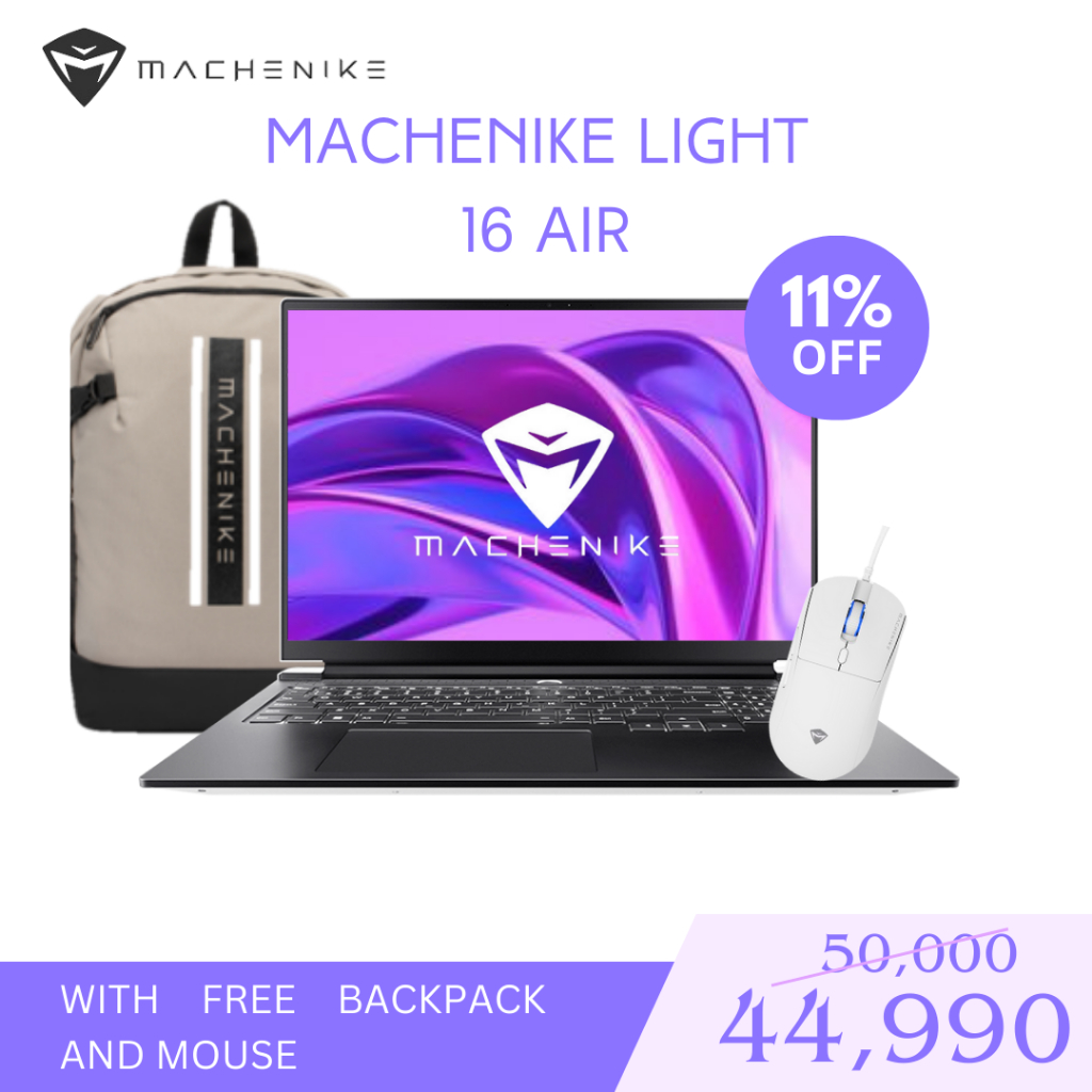 MACHENIKE LAPTOP LIGHT 16 AIR | 15.6inches | AMD Ryzen™7 7735HS | 16GB ...