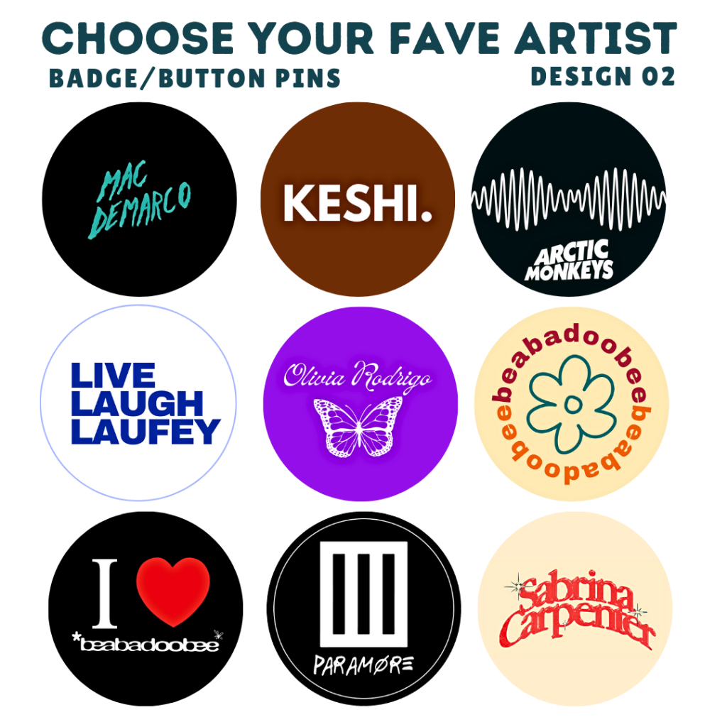 Choose your artist 02 - Badge/Button Pin | 1.75