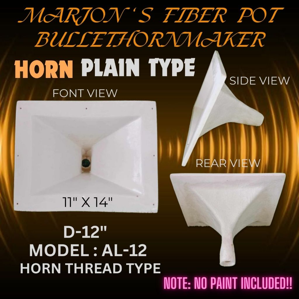 D-12 Horn Plain Thread Type ( horn only 11x14 size ) | Shopee Philippines