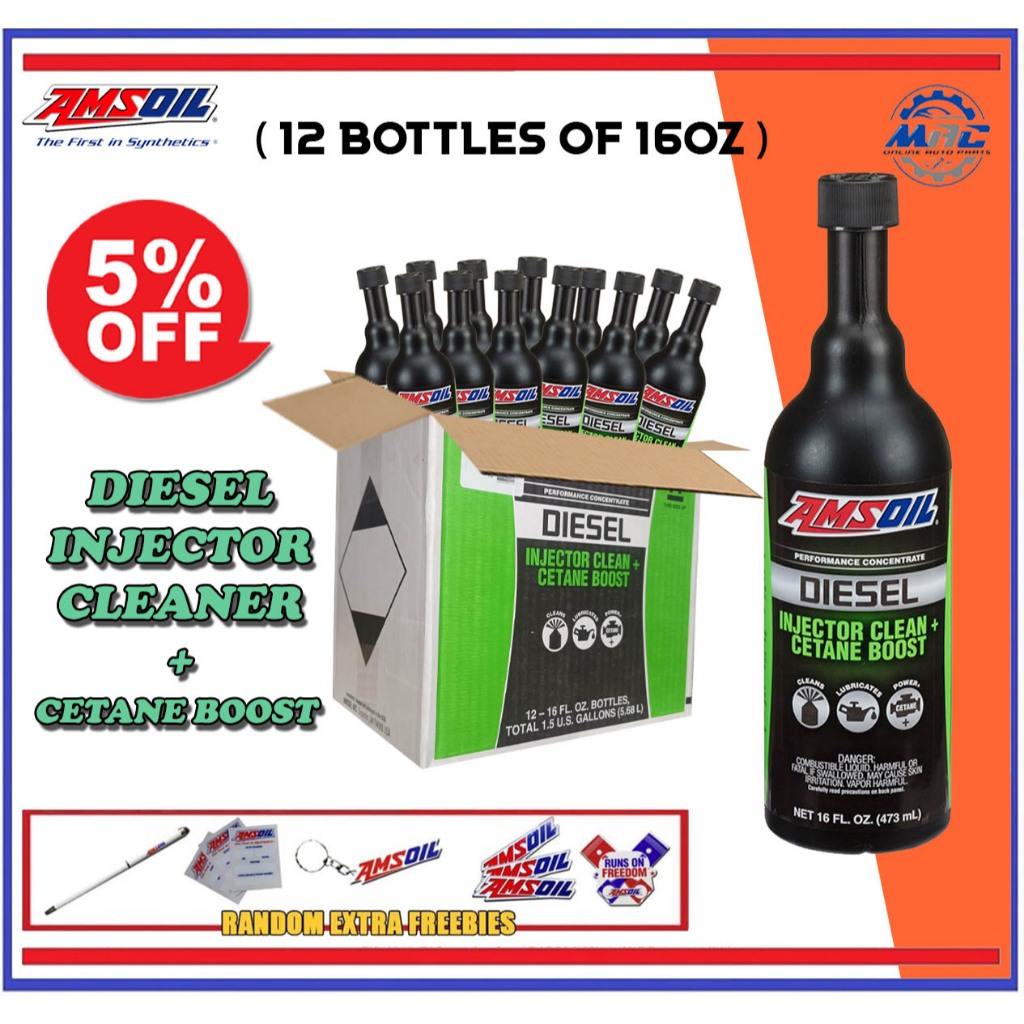 AMSOIL Diesel Injector Clean + Cetane Boost 12pcs of 16 oz ( 1 box ...