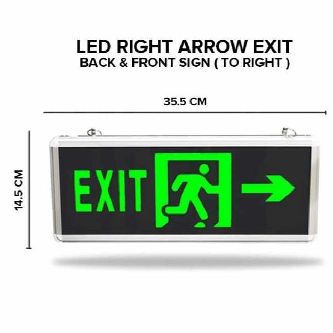 Exit led light sign office construction restaurant shop store building ...
