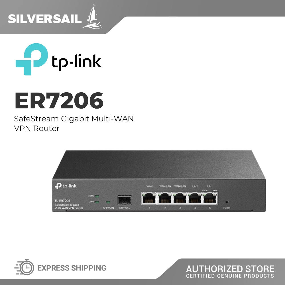 TP-Link TL-ER7206 SafeStream Gigabit Multi-WAN VPN Router | Shopee ...
