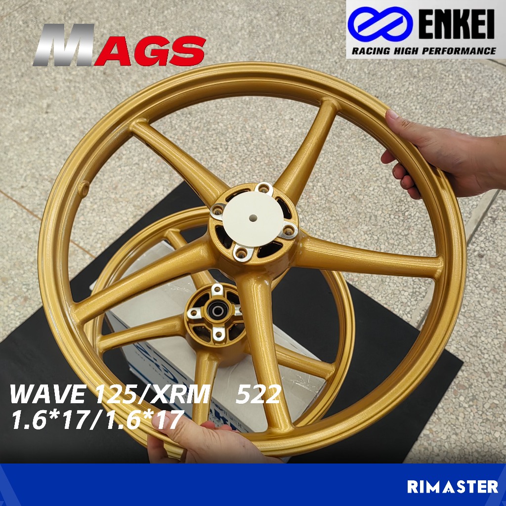 ENKEI 522 Mags 5 Spokes For wave125 XRM125 1.6*1.6*17 Front Disc Brake ...