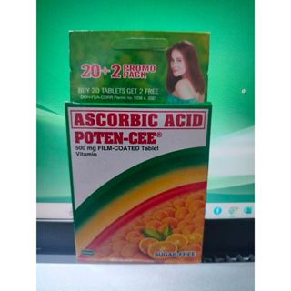 POTEN-CEE Film Coated Tablet Vitamin 20+2 Promo Pack Ascorbic Acid ...