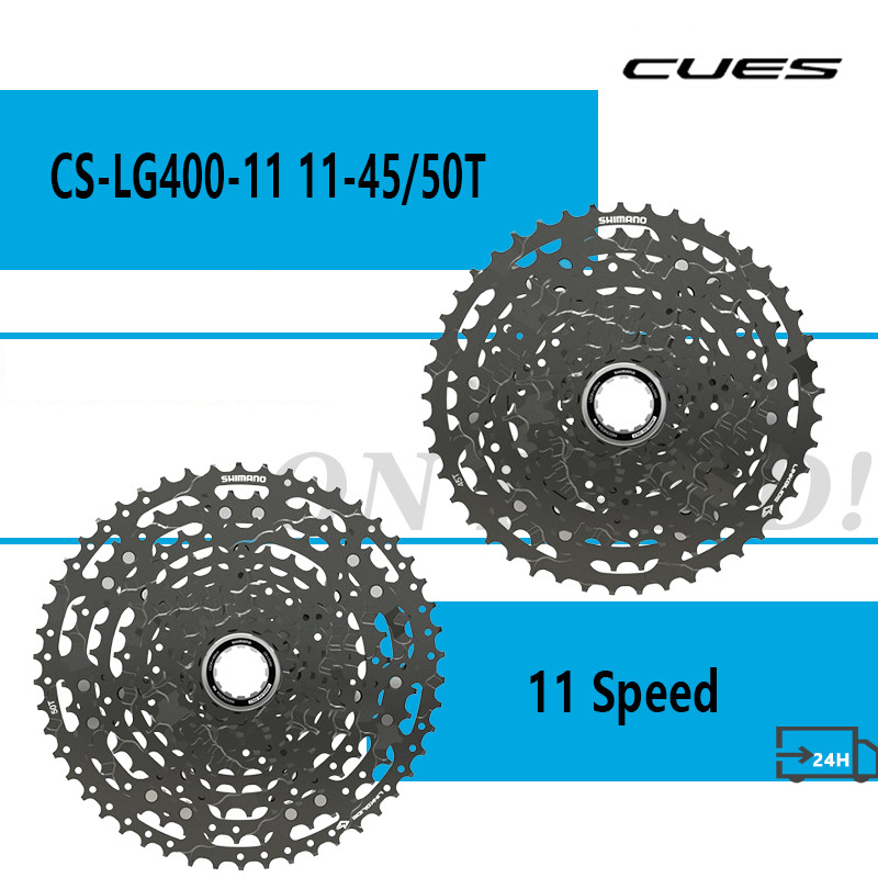 Shimano CUES CS-LG400-11 11-Speed Cassette 11-50t, LINKGLIDE, Black