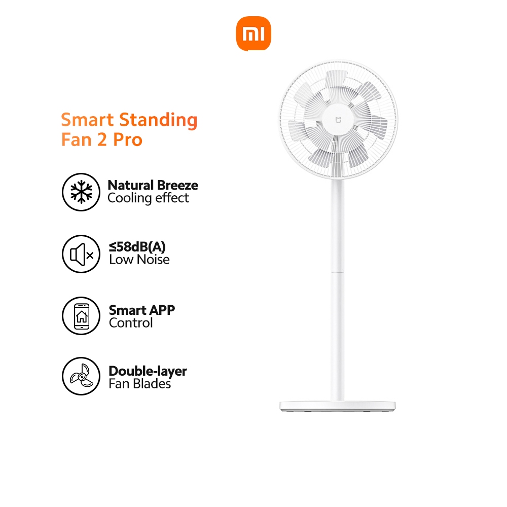Xiaomi Smart Standing Fan 2 Pro Dual Fan Blades Wireless & Portable ...