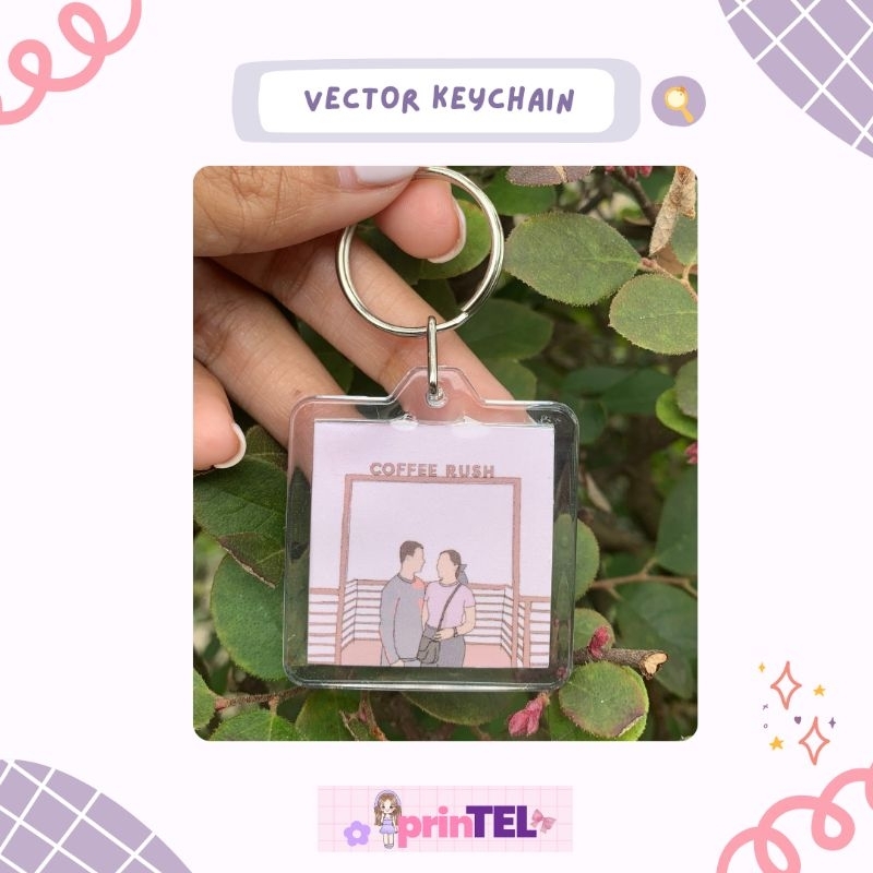 KEYCHAIN (vector art or photo print) | Shopee Philippines