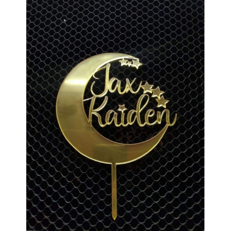 Customized Cake Topper, With Special Layout, CARDSTOCK or ACRYLIC ...