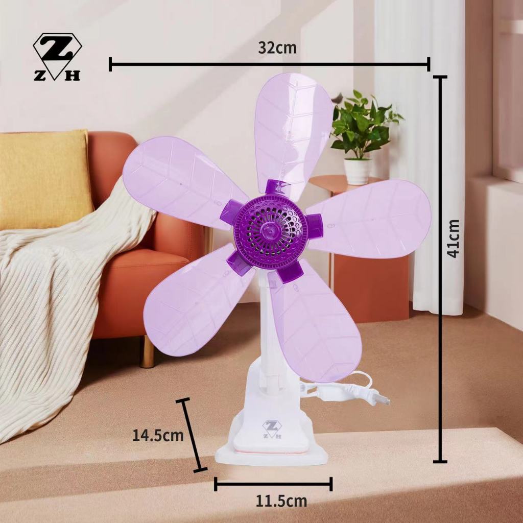 ZH Table Clip Fan 5 Blades Mini Portable desk/table fan Mini Fan (s24 ...
