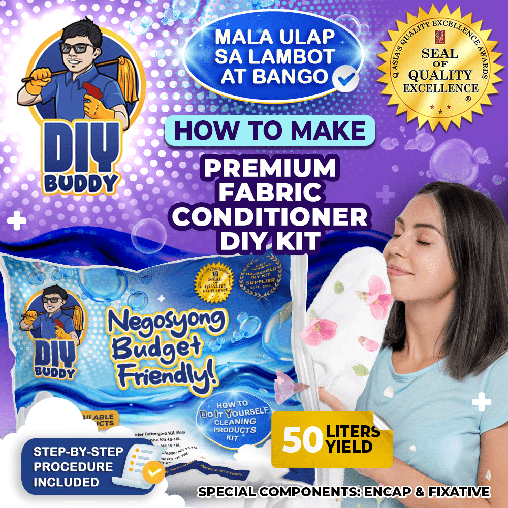 PREMIUM FABRIC CONDITIONER (FabCon) KIT - 50Liter Yield (DIY Buddy ...