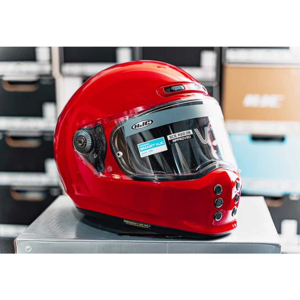 HJC Helmets V10 Deep Red (FIberglass Shell) | Shopee Philippines