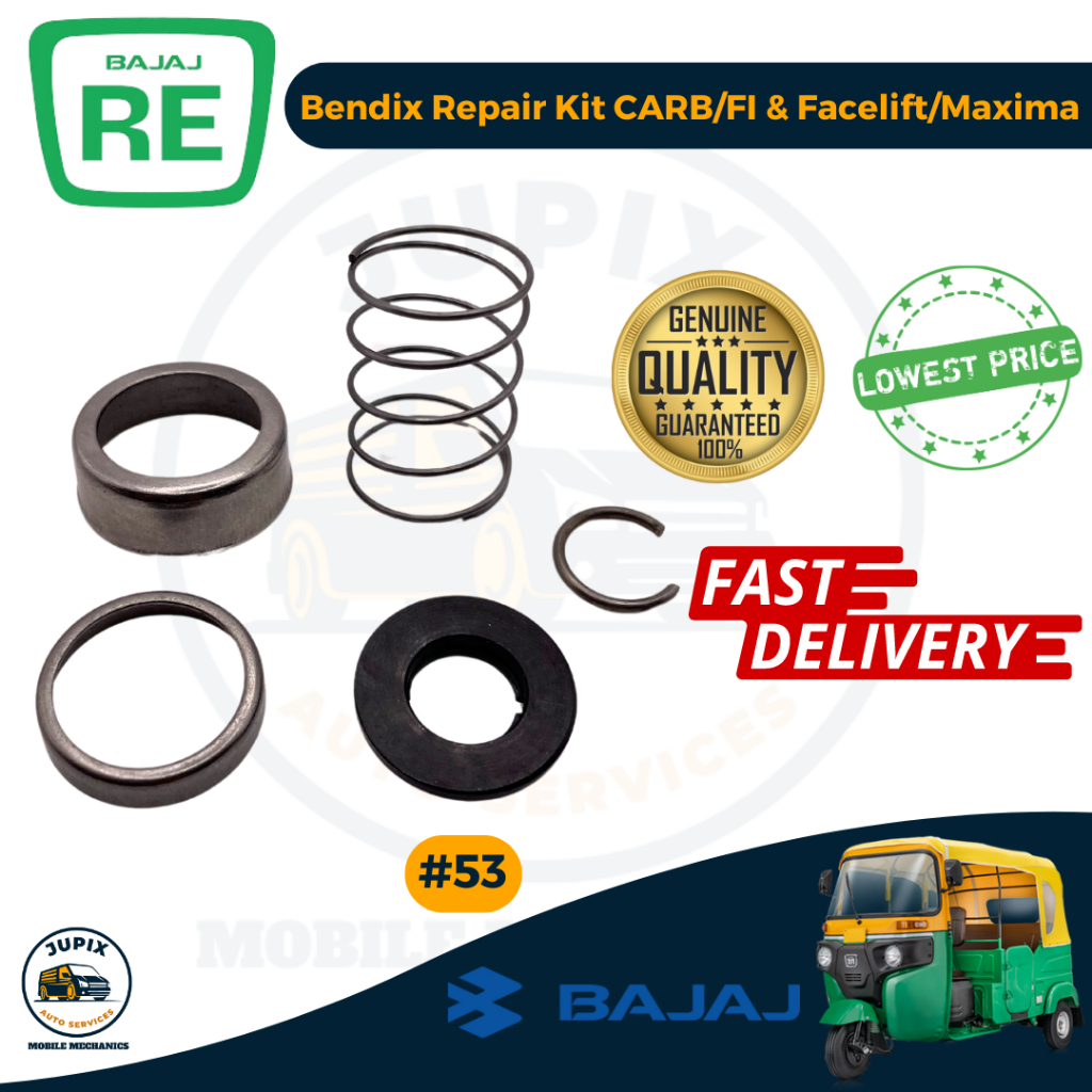 Bajaj RE Bendix Repair Kit for CARB/FI | Facelift/Maxima [#53] | Shopee ...