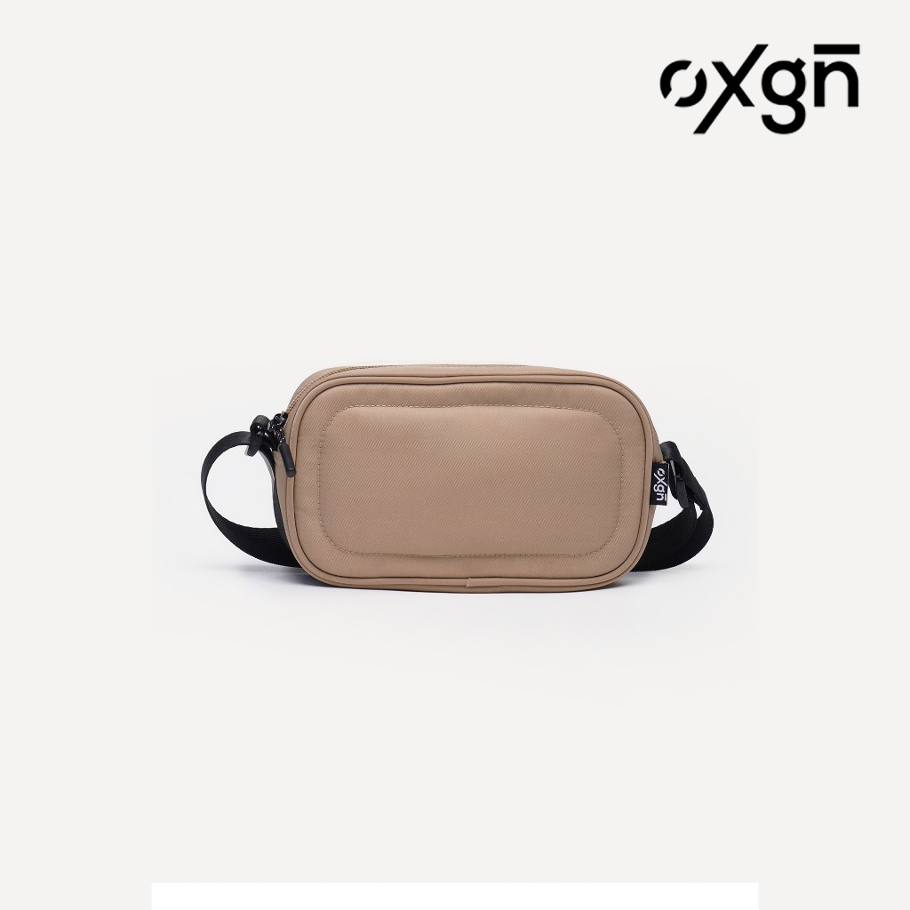OXGN Rectangle Sling Bag For Men And Women (Khaki) | Shopee Philippines