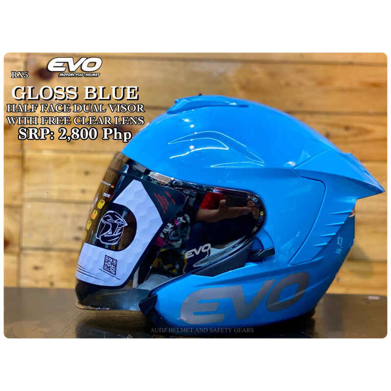 EVO RX5 MONO COLOR HALF FACE HELMET | Shopee Philippines