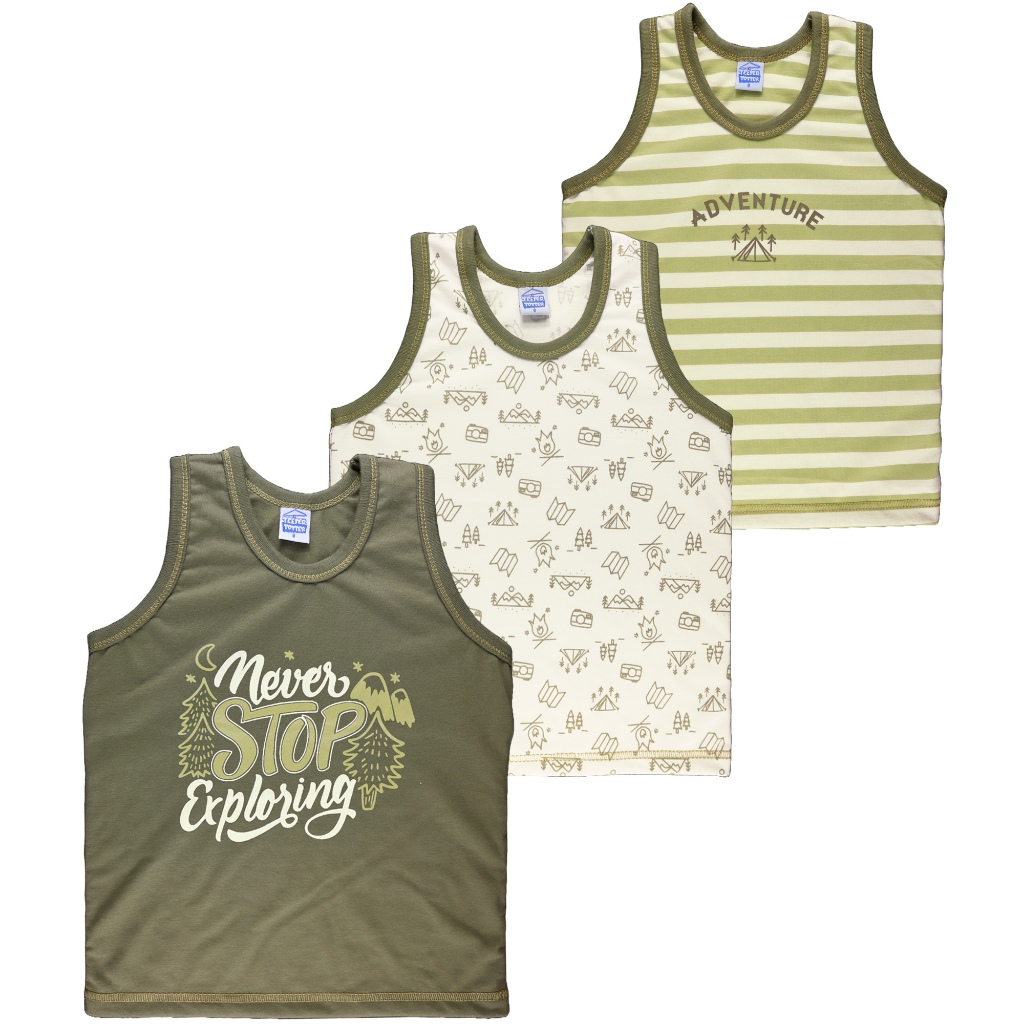 Teeter Totter 3-piece Boy 2 to 5 year olds Cotton Sando Tank Top ...