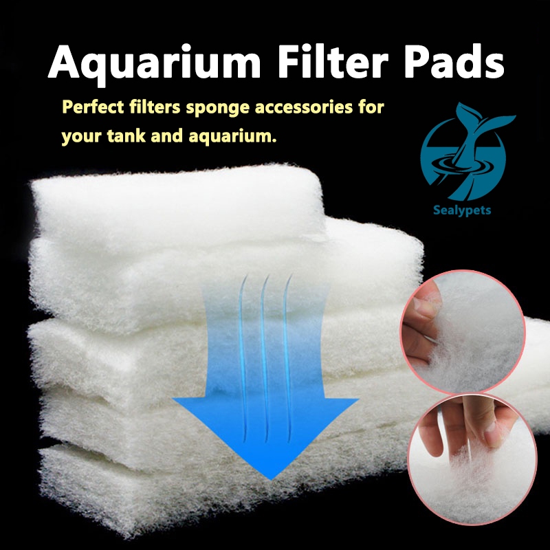 Aquarium filter pads White biochemical sponge filter Multiple size