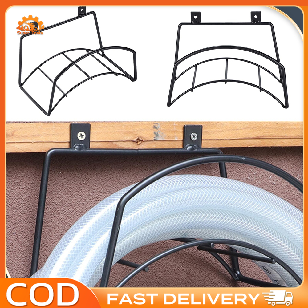 Garden Hose Rack Metal Hose Hanger Holder Storage Rack Organizer Water ...
