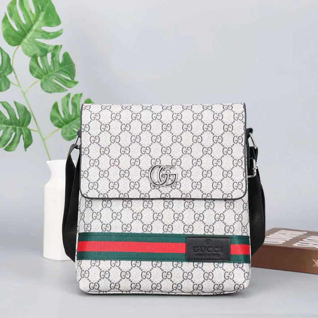 Gucci Luxury Business Casual Men Big Shoulder Bag Sling Bag Crossbody Bag Messenger Bag 191 2