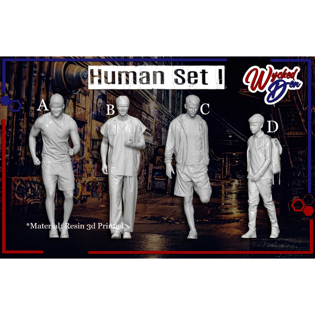 1:64 Human Scale Model - Diorama 3D Print - Wycked Prints | Shopee ...