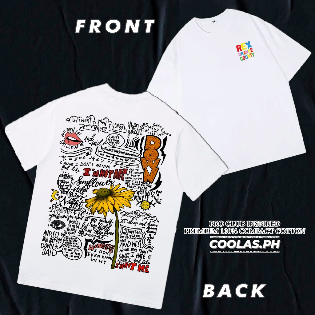 REX ORANGE COUNTY TSHIRT - CONCERT TSHIRT | Shopee Philippines