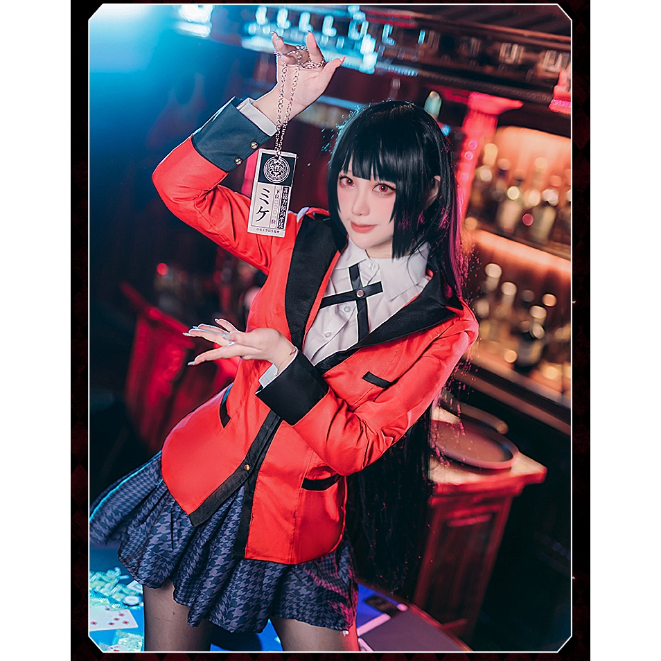 Full set of Kakegurui cosplay costume Yumeko Jabami costume adult girl ...