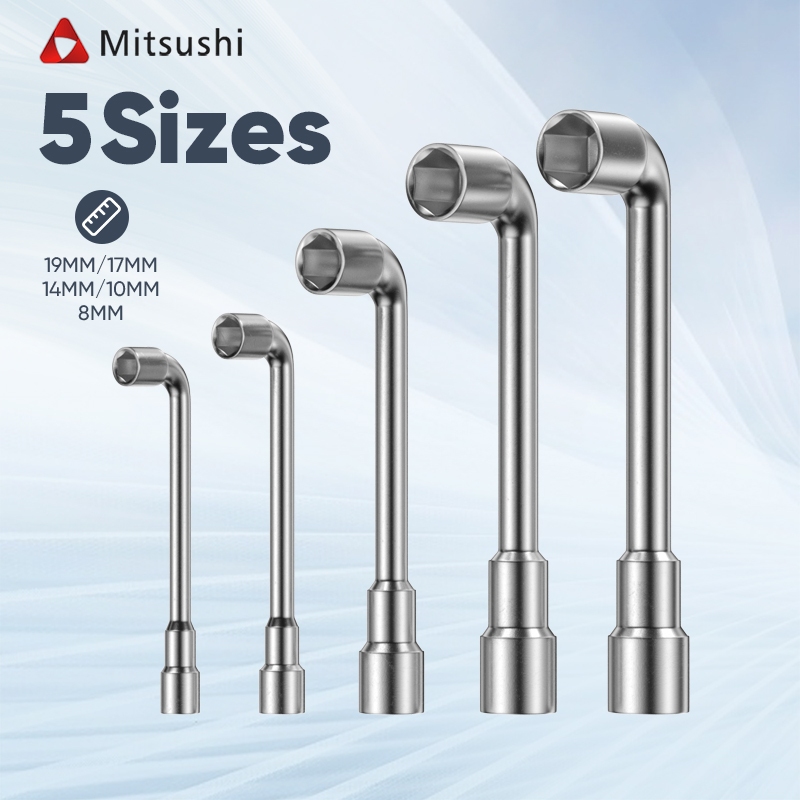 Mitsushi 8mm/10mm/14mm/17mm/19mm L-shaped Socket Wrench Car Repair Tool ...