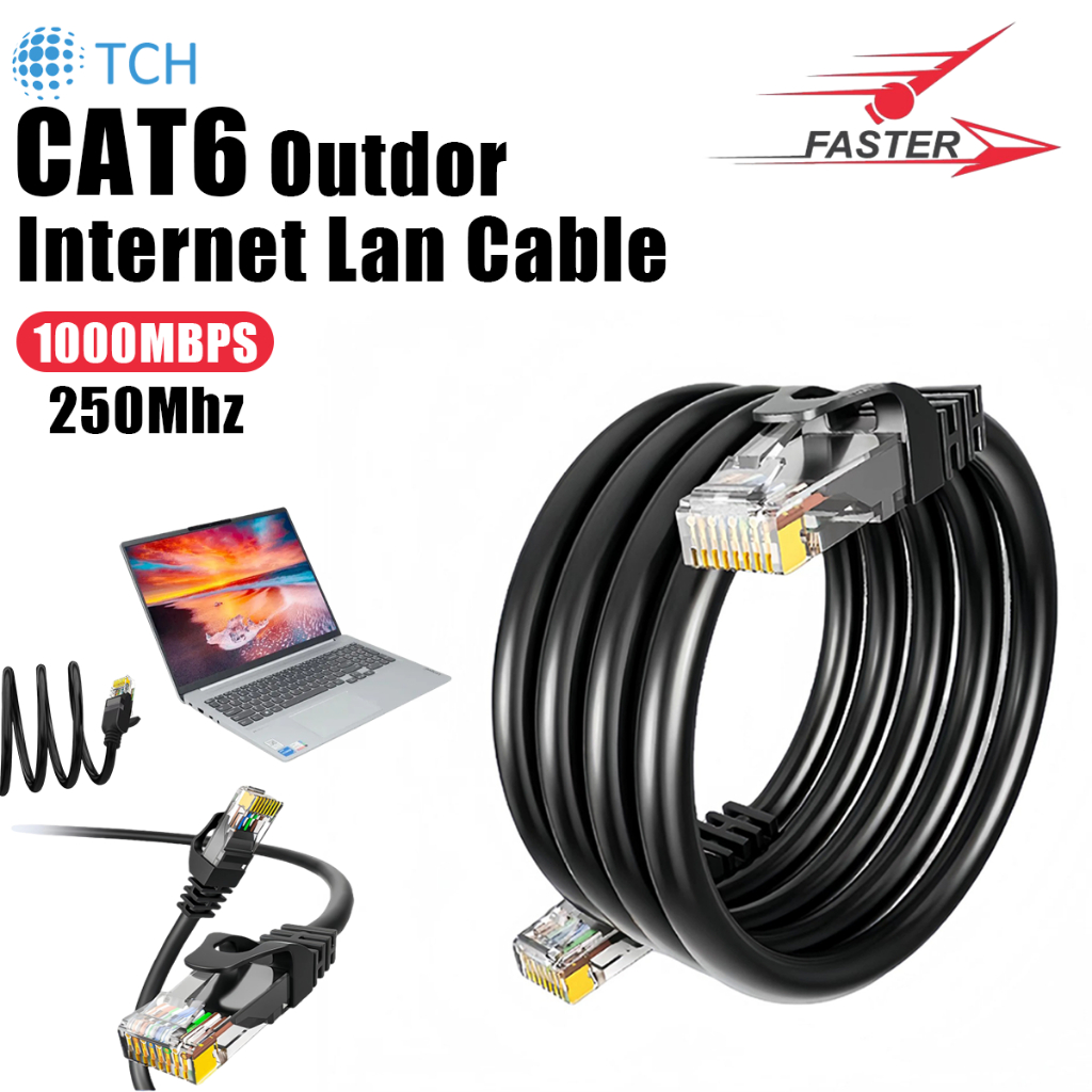 CAT6 RJ45 Lan Cable Outdoor Internet 5M 10M 15M 20M 30M 50M 100M ...