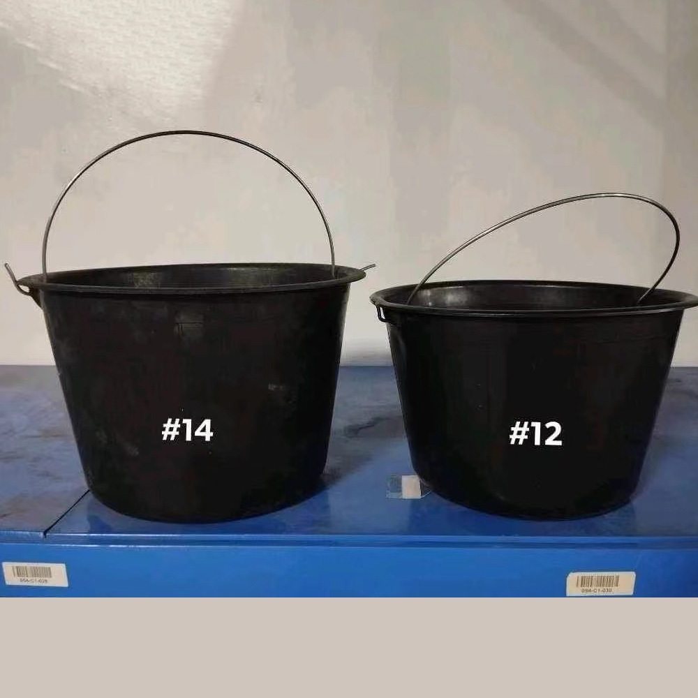 PVC Cement Pail Heavy Duty Black Cement Bucket For Construction With ...