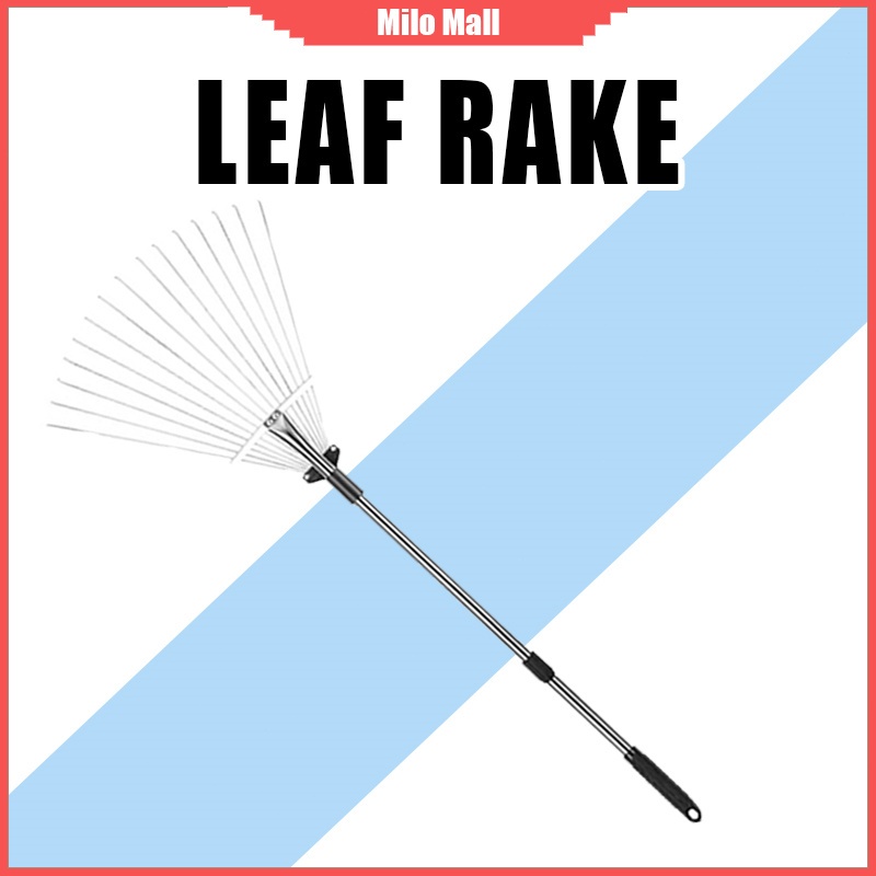 Leaf Rake Metal Lawn Rake For Adjustable Garden Yard Rake | Shopee ...