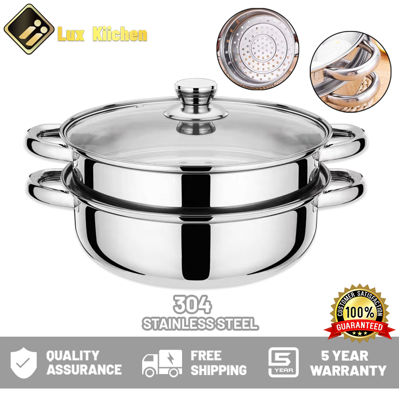 steamer 2 layer stainless food steamer stainless steamer 2 layer