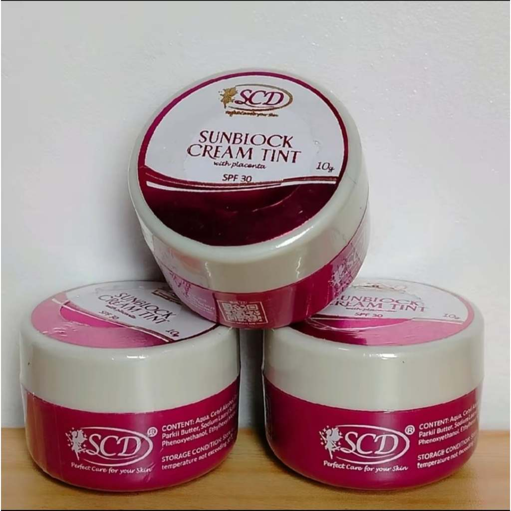 3pcs SCD Sunblock Cream Tint 10g with Placenta SPF30 | Shopee Philippines