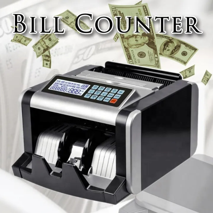 Automatic Money Bill Counter Machine Electronic Multi Currency UV/MG ...