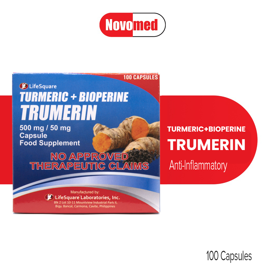Trumerin (Turmeric + Bioperine) Capsules | Shopee Philippines