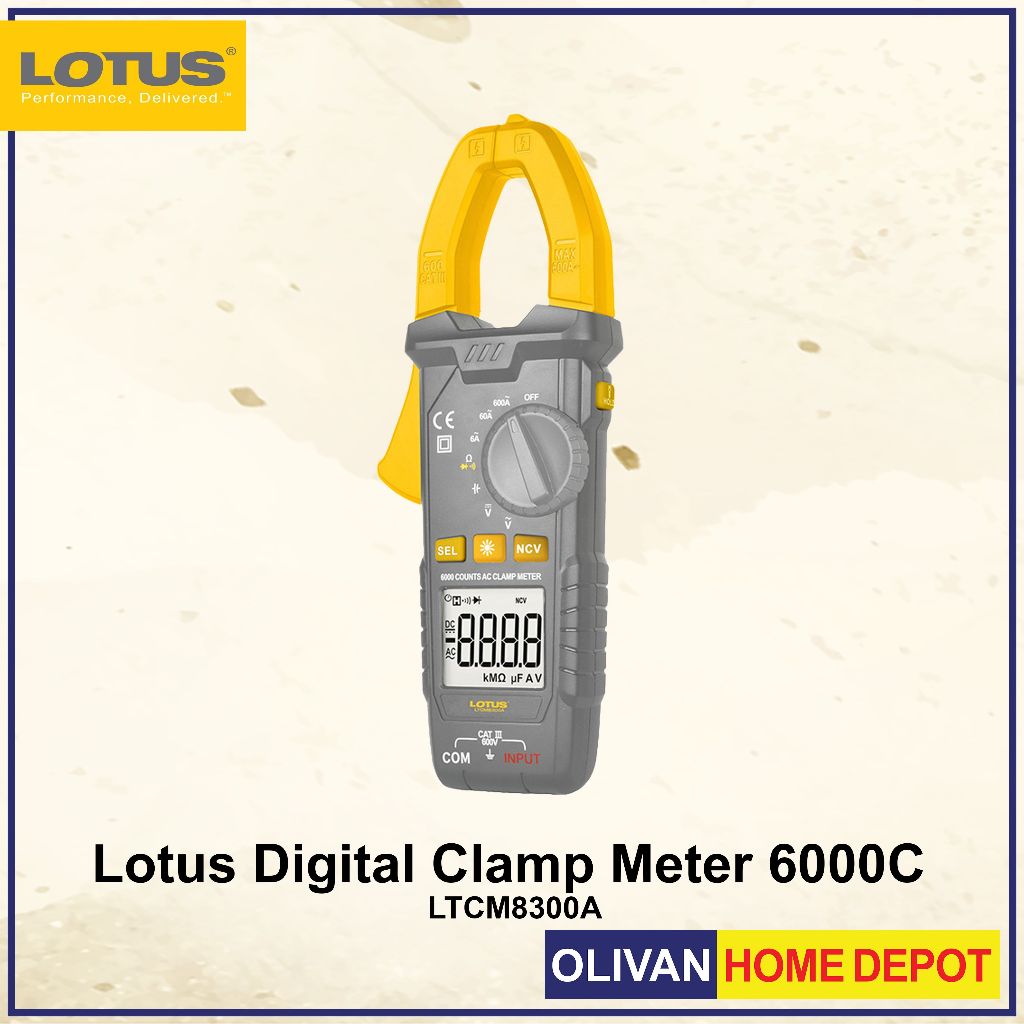Lotus Digital Clamp Meter 6000C LTCM8300A | Shopee Philippines