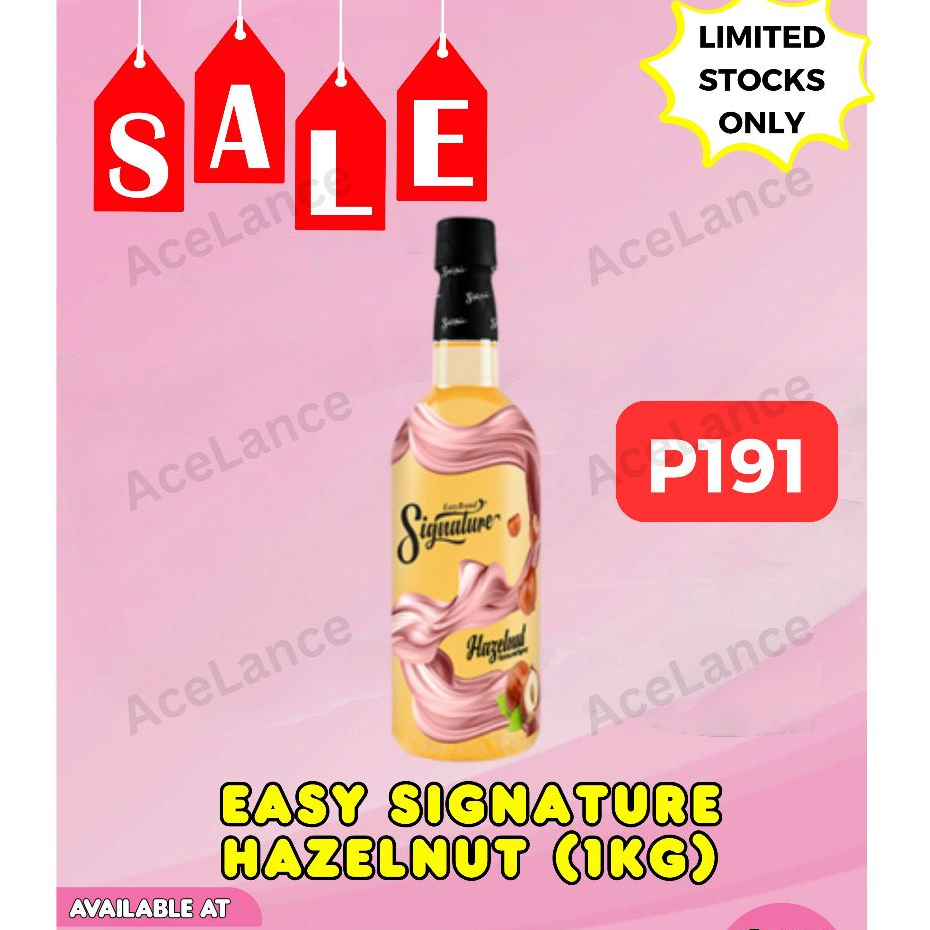 EASY SIGNATURE - Hazelnut Syrup 1L | Shopee Philippines