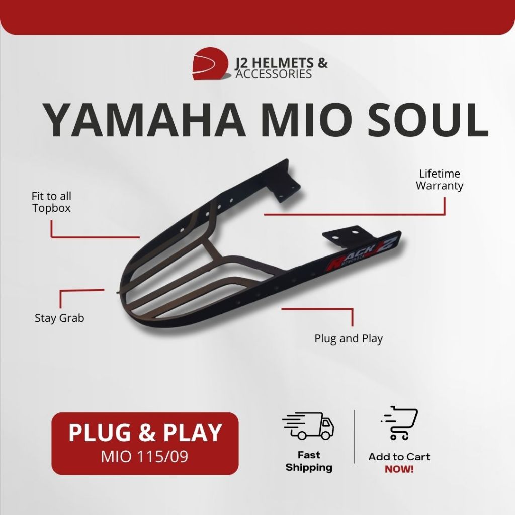Rack Bracket for Yamaha Mio Soul 115/09 Heavy Duty | Shopee Philippines