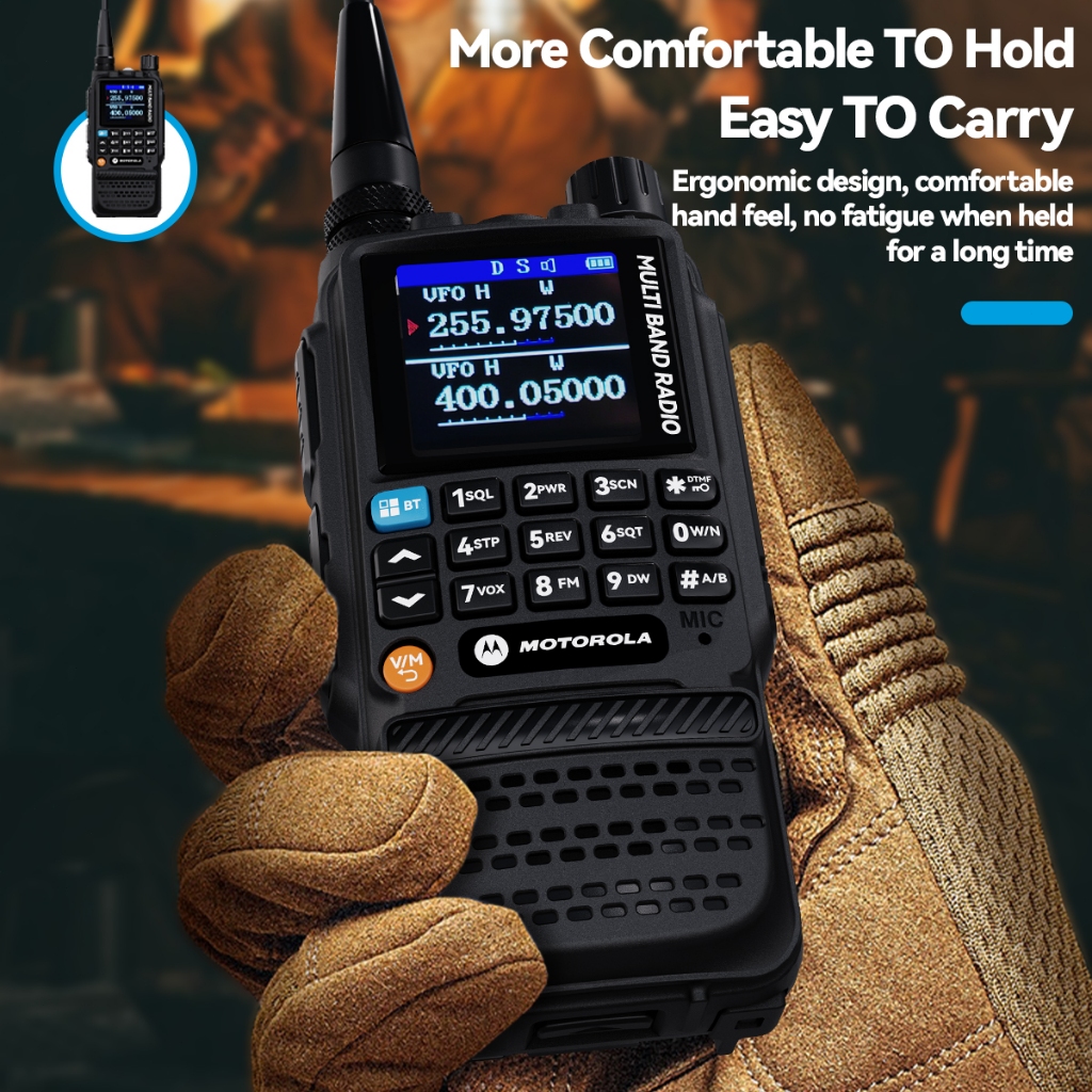 MOTOROLA GP360 Walkie Talkie MINI Radio TWO WAY RADIO Radio 20KM AM/FM ...