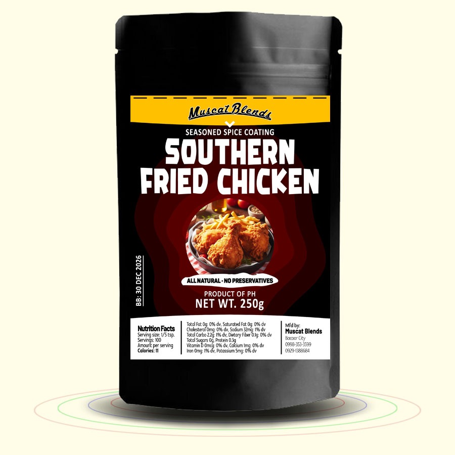 MUSCAT BLENDS SOUTHERN FRIED CHICKEN SEASONING 250g | Shopee Philippines